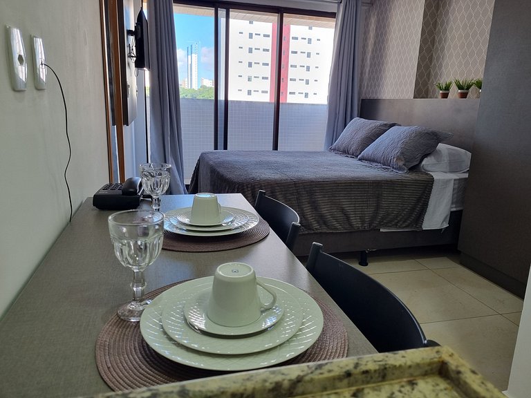 Espetacular Apart Hotel Manaíra - com varanda